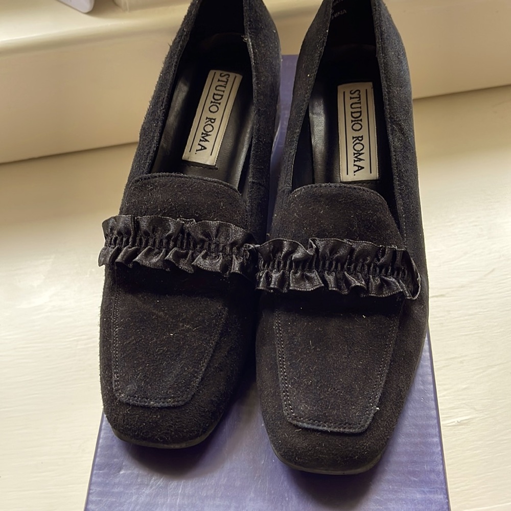 Winter holiday loafers suede